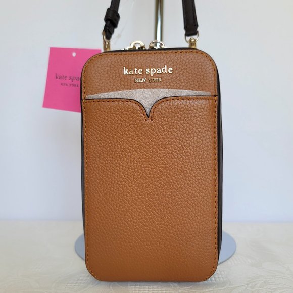 KATE SPADE Zeezee North South Pebbled Leather Phone Crossbody Bag-Bungalow Multi
